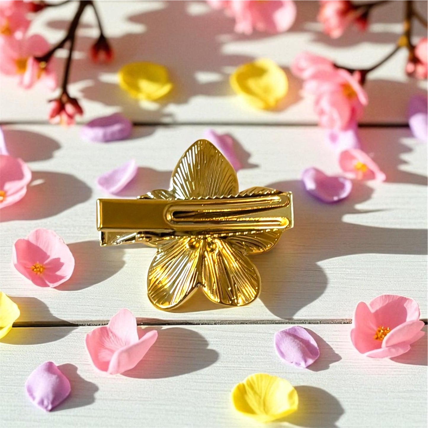 Golden Bloom Hair clip