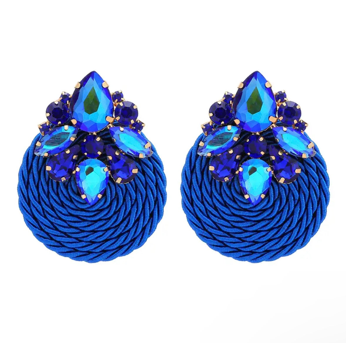 Round Geometric Earrings