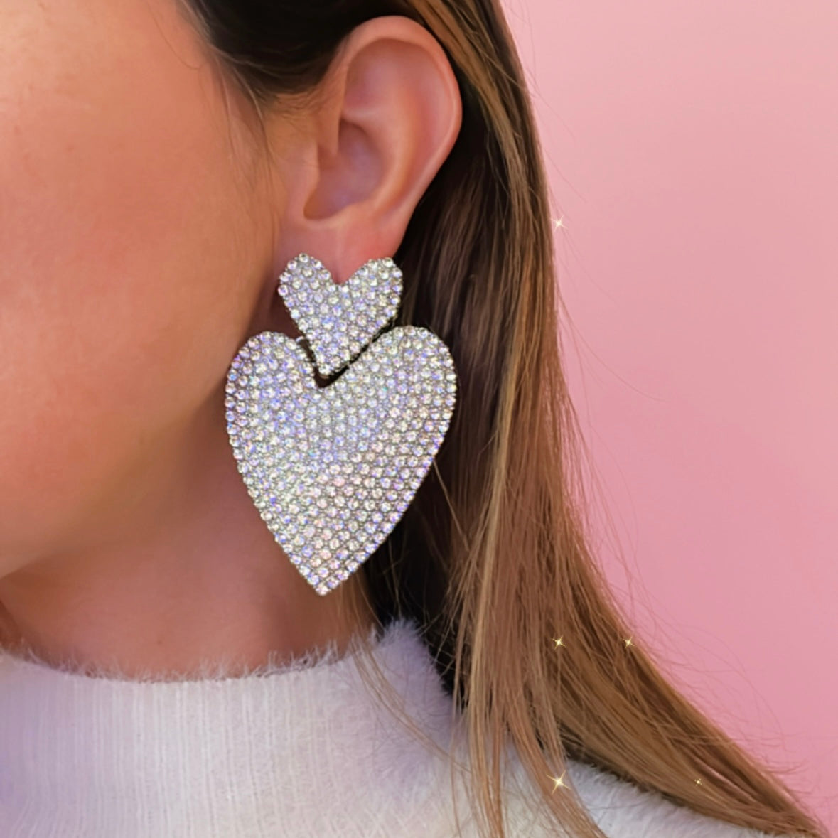 Silver Heart Earring