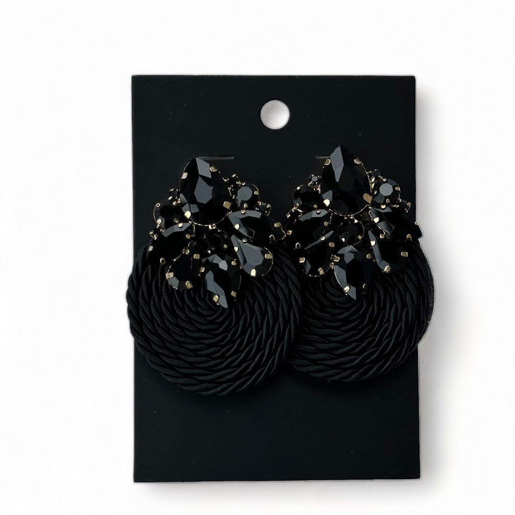 Round Geometric Earrings