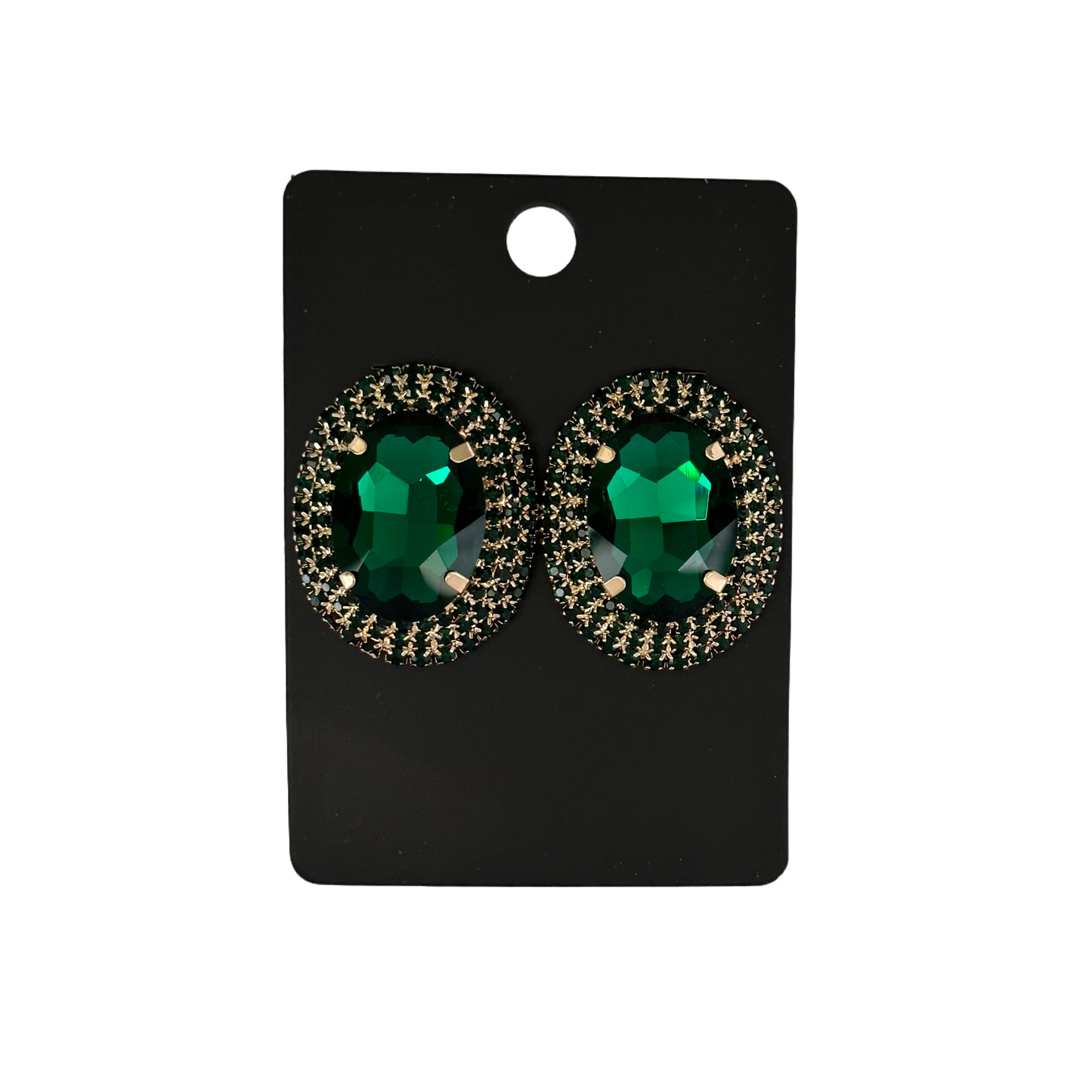 Rhinestone Earrings Maxi