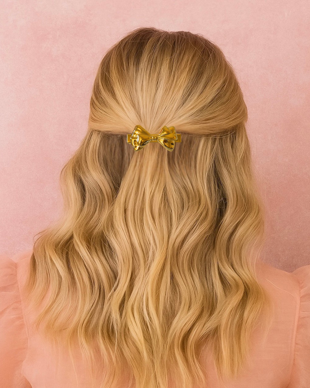Golden Bow Clip