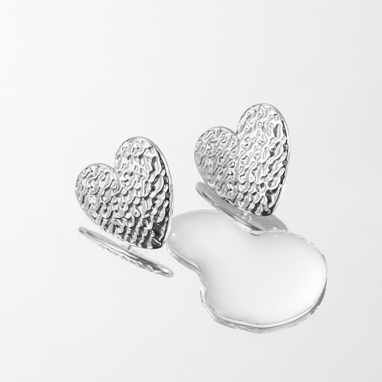 Silver Heart Earrings