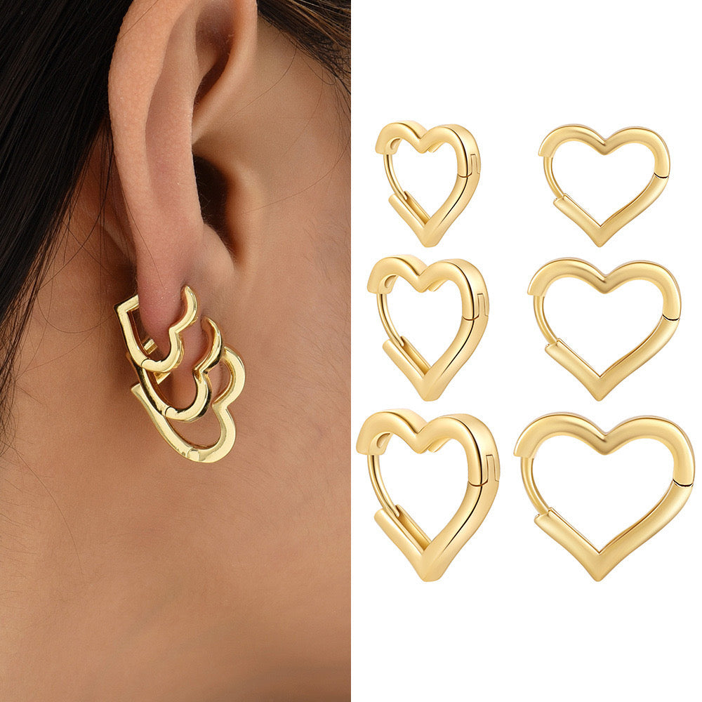 Golden Heart Hoop