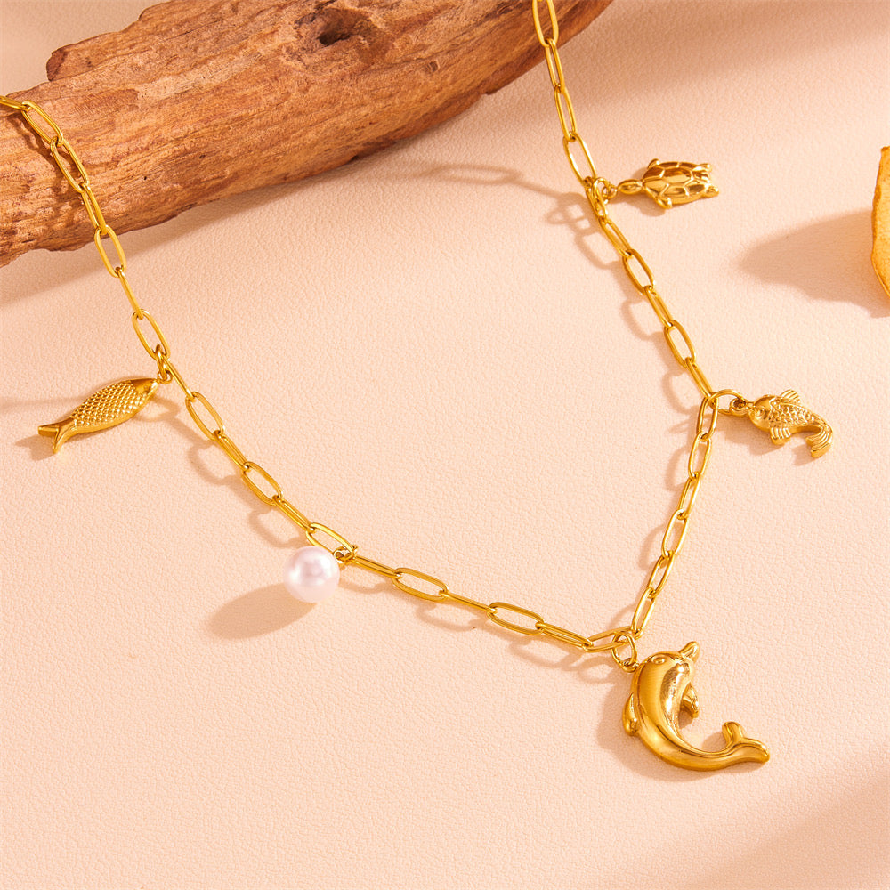 Ocean Collection Dolphin Necklace