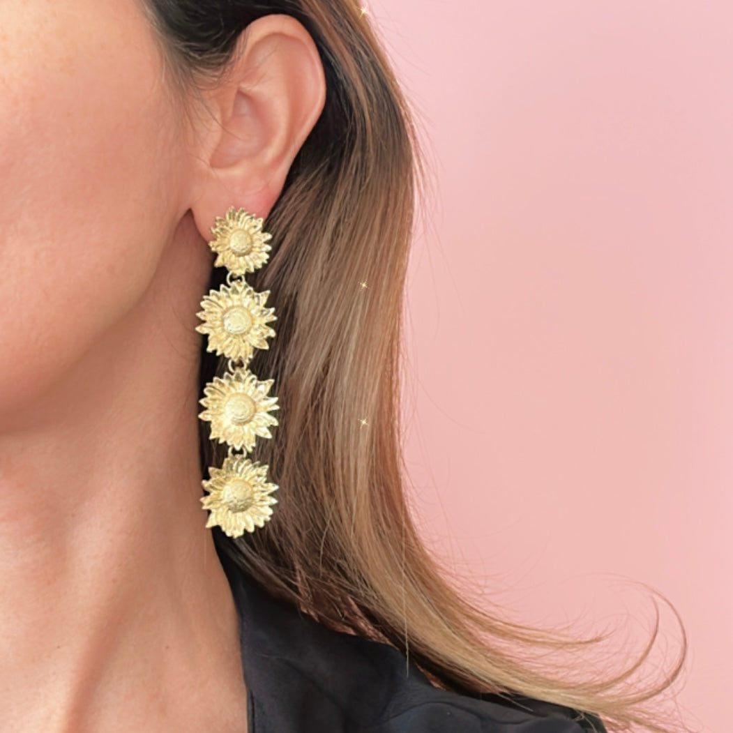 Long Daisy Earring