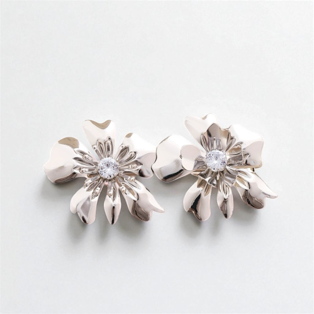 Flower Hair clip silver