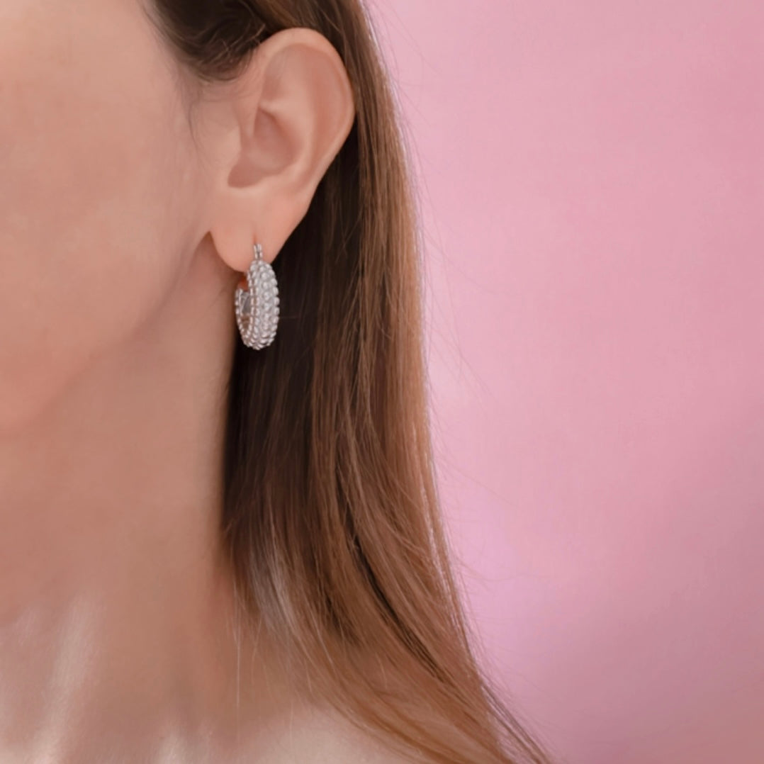 Textured Hoop Earrings