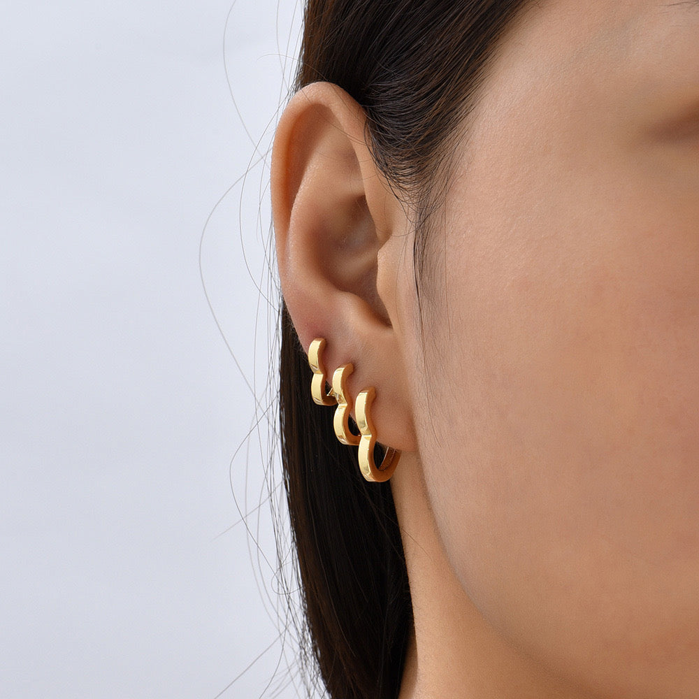 Golden Heart Hoop