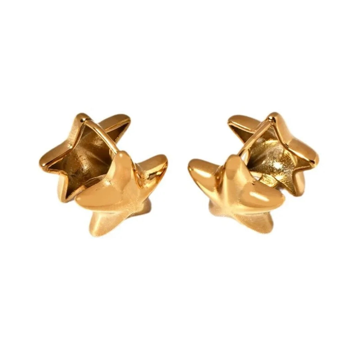 Golden Star Earrings