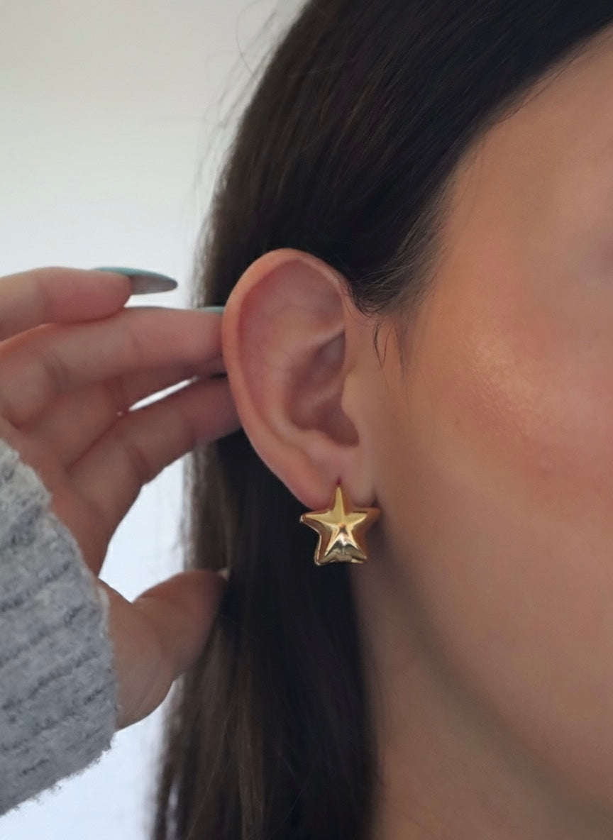 Golden Star Earrings