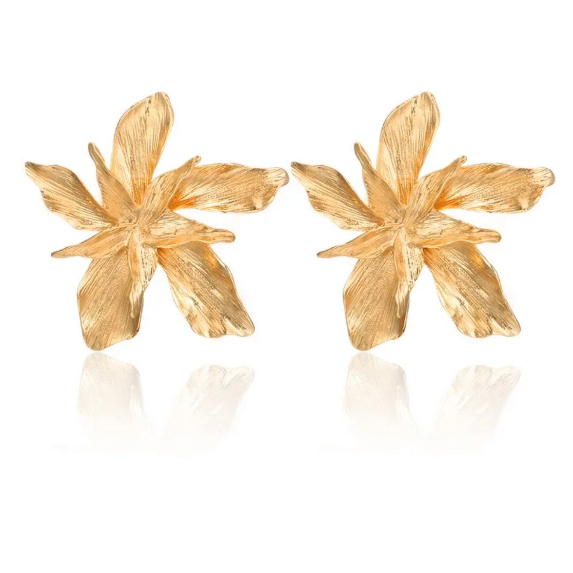 Golden Flower Earrings