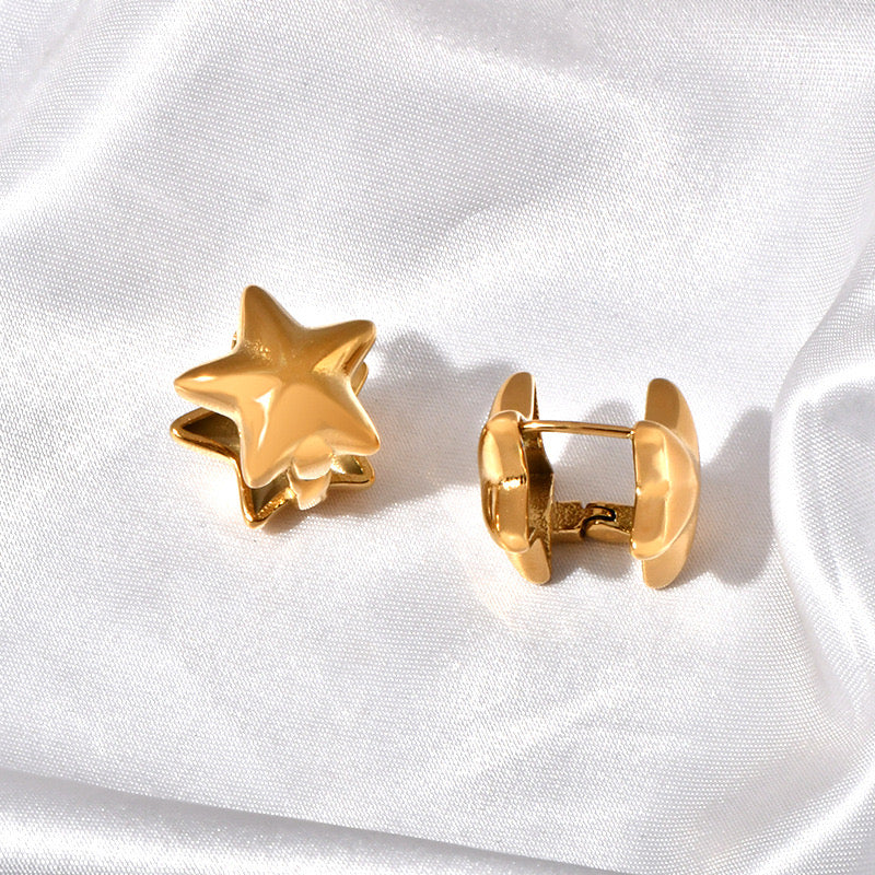 Golden Star Earrings