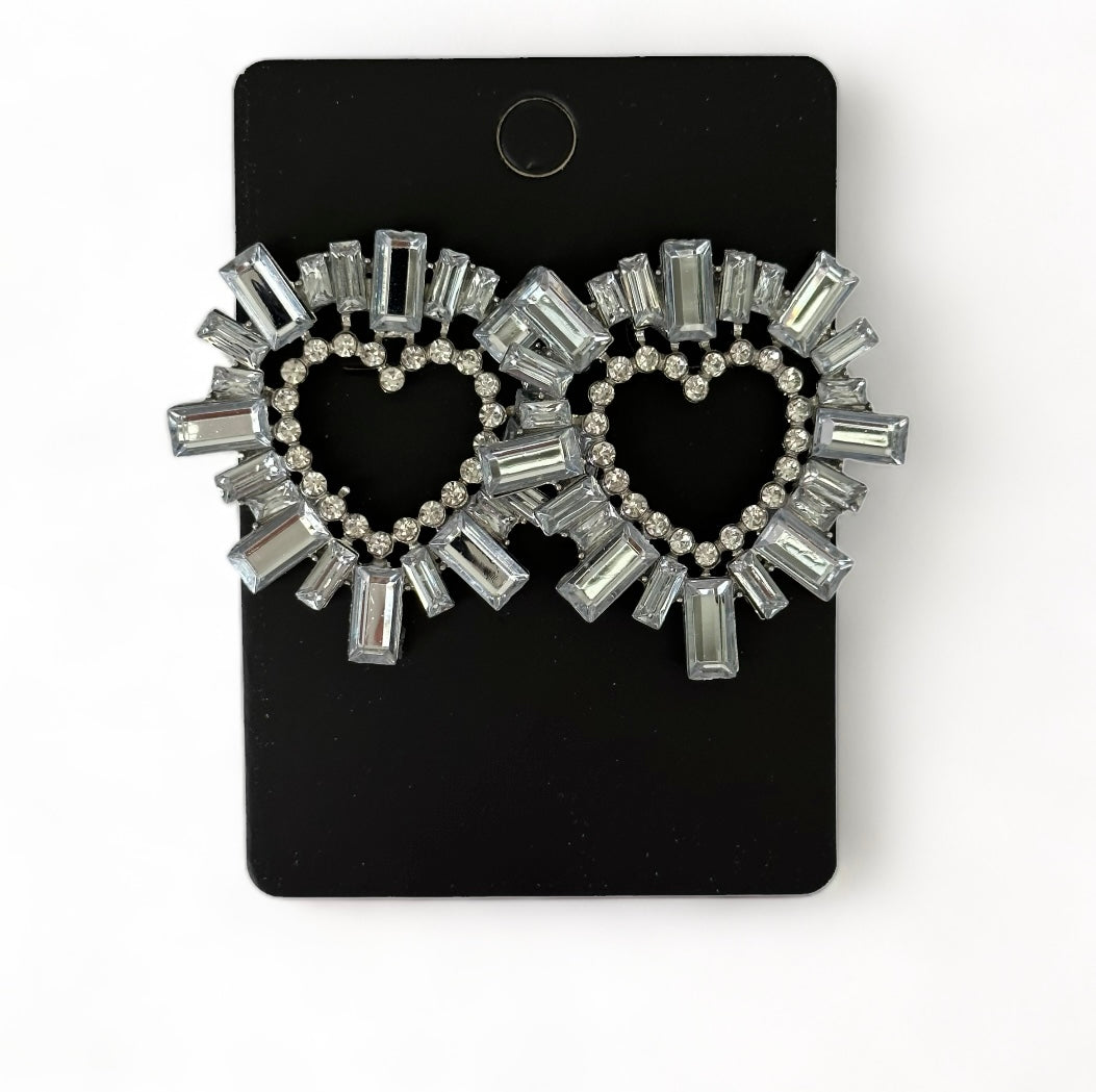 Silver heart Earrings
