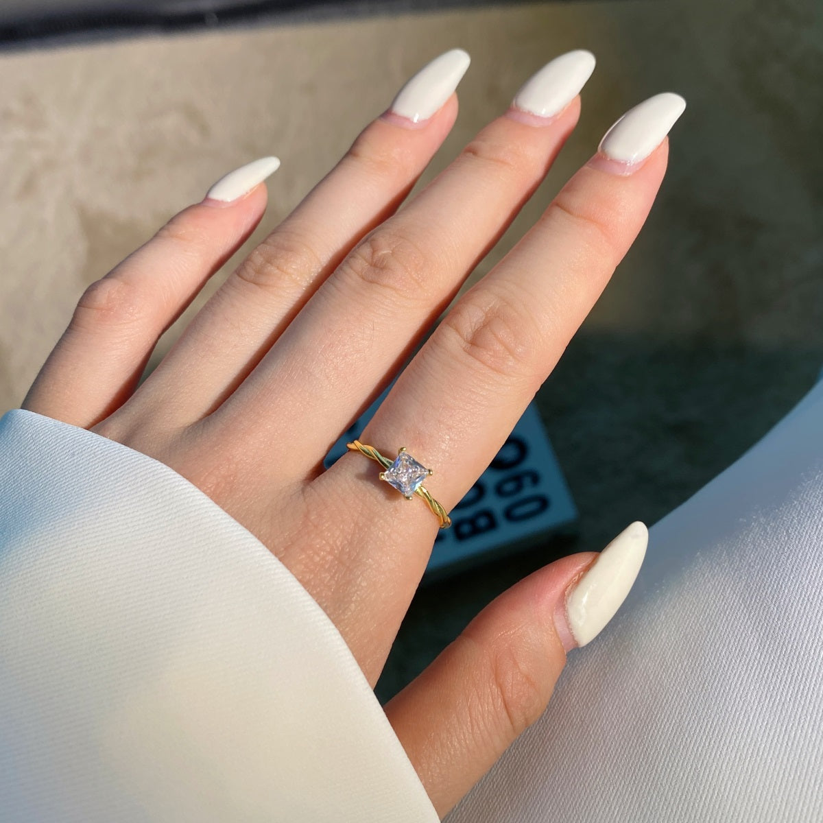 Twisted Solitaire Ring