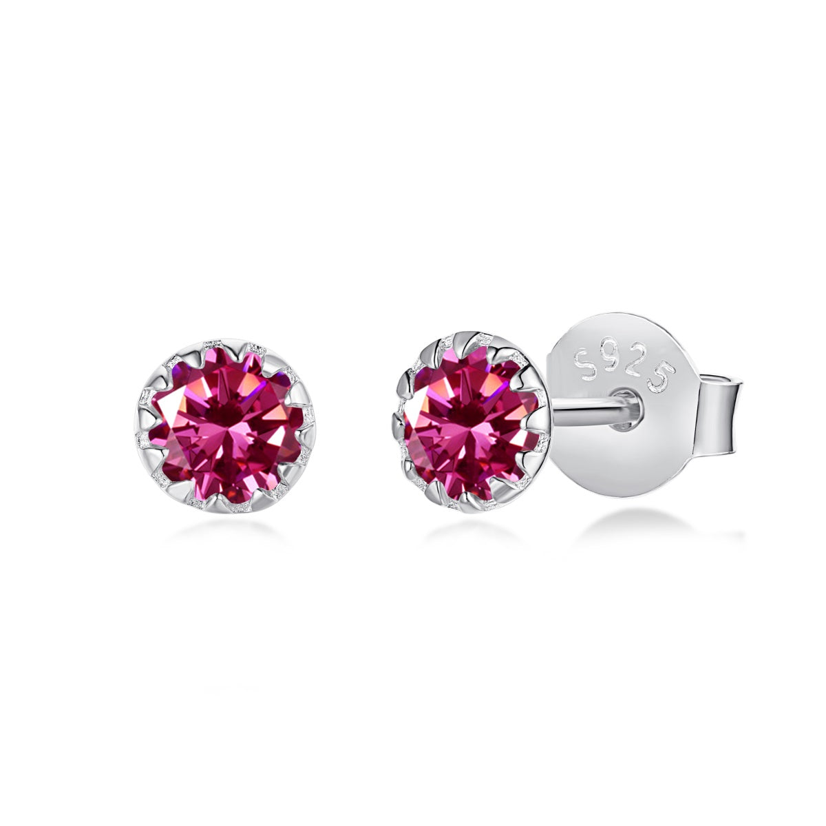 Round Stud Earrings