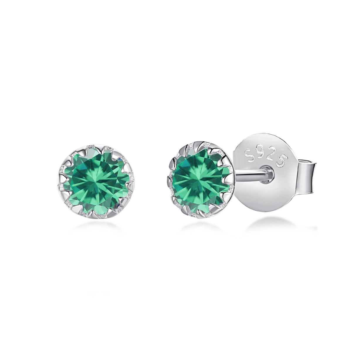 Round Stud Earrings