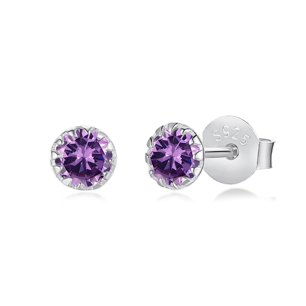 Round Stud Earrings