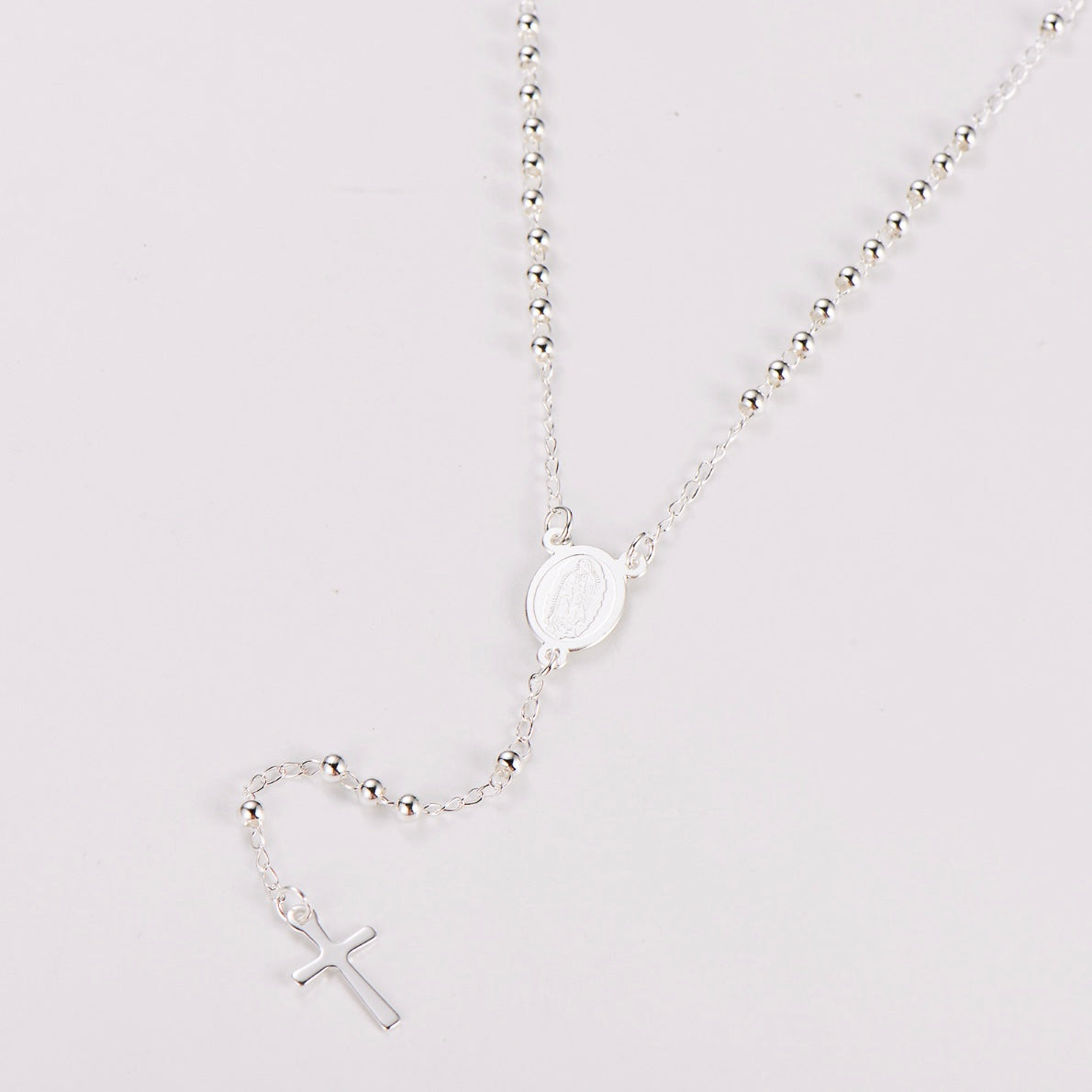 Guadalupe Rosary Necklace – Stainless Steel