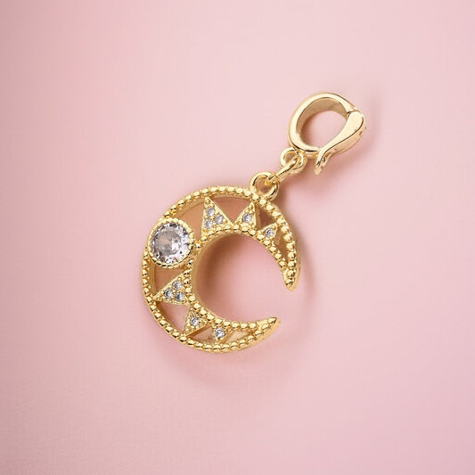 White Moon Charm