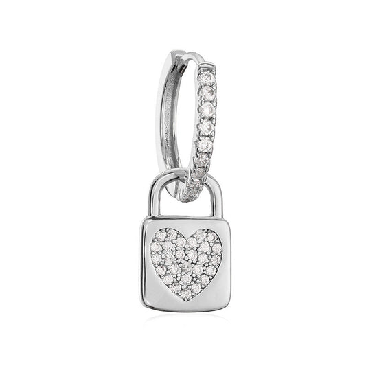 Lock Heart Earrings