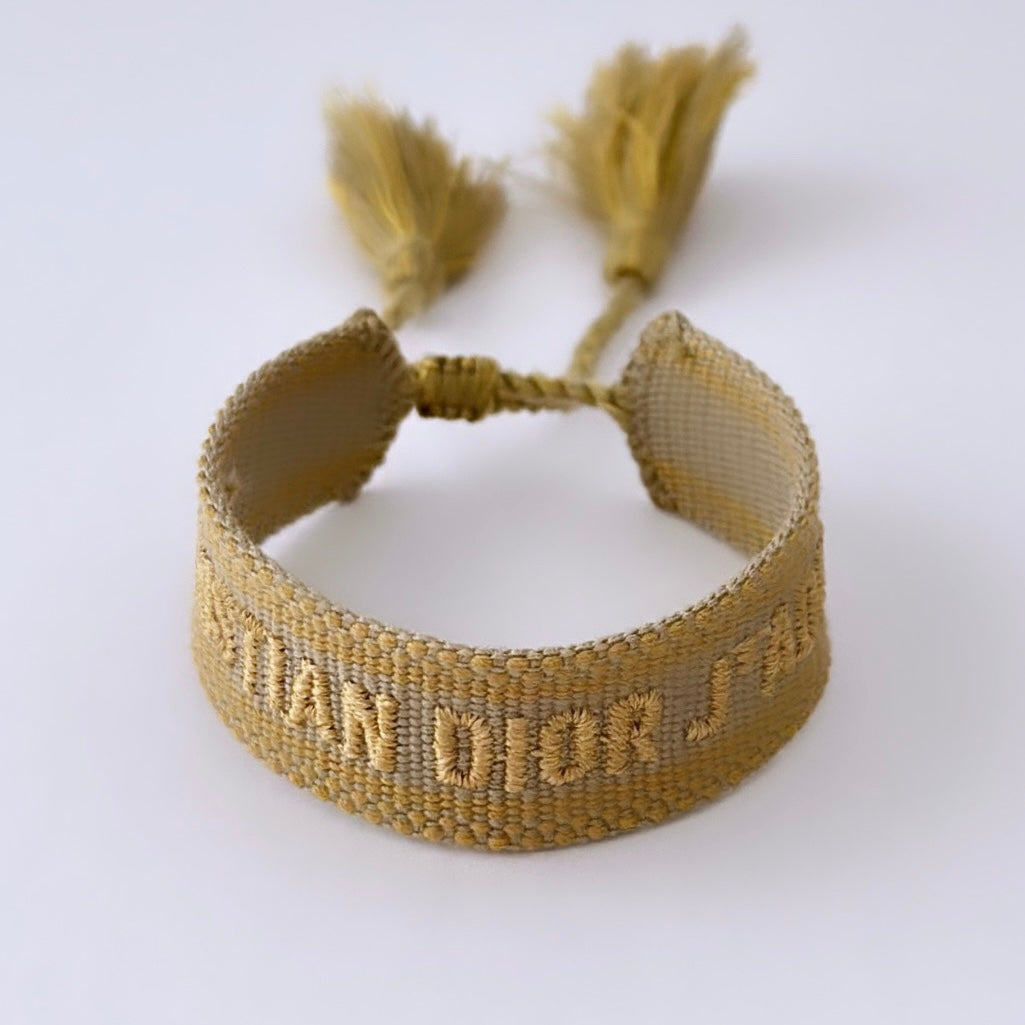 Woven Letter Bracelet