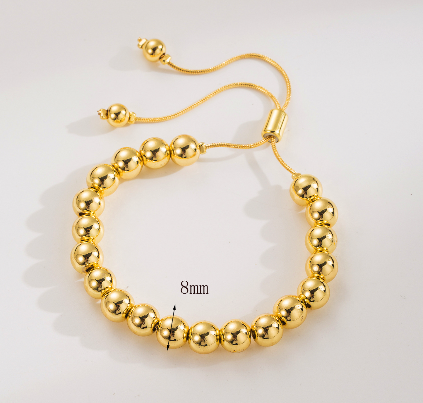 Gold ball bracelet