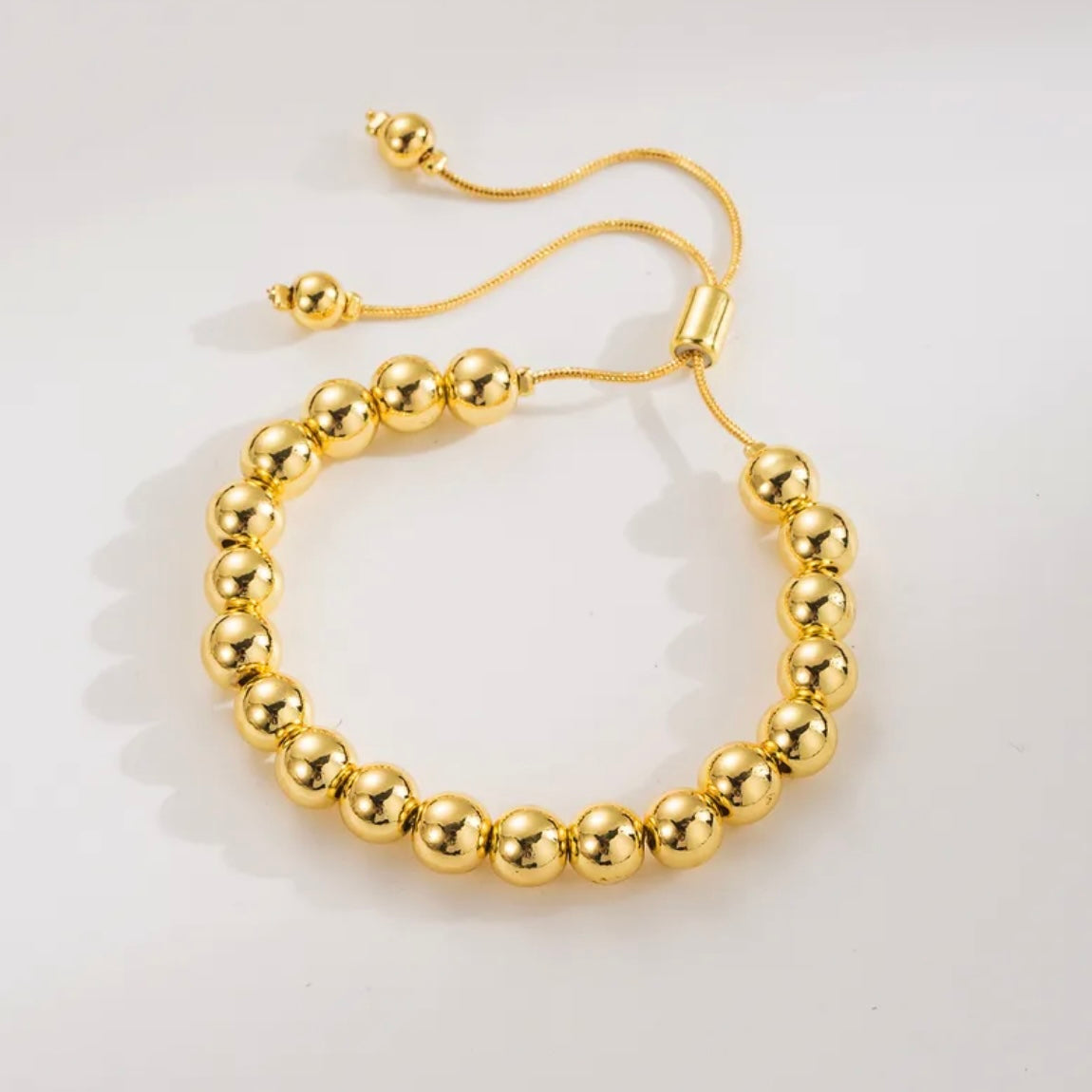 Gold ball bracelet