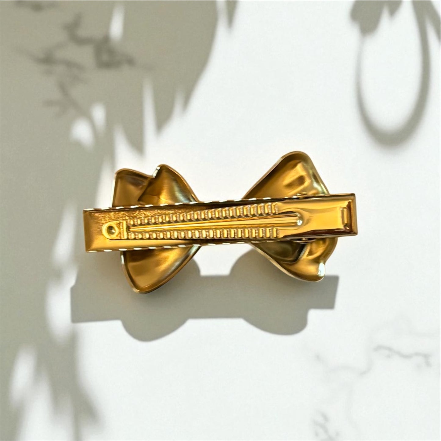 Golden Bow Clip
