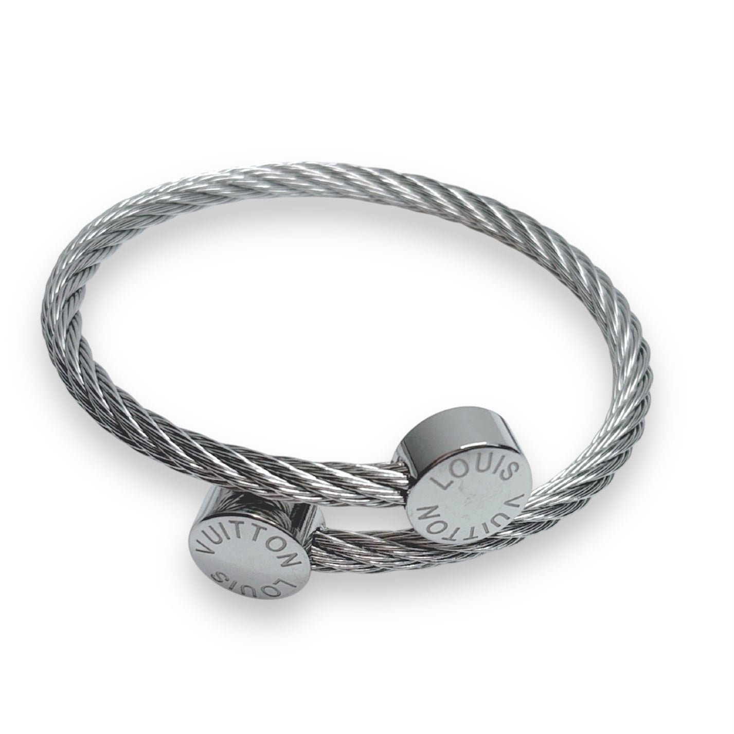 Steel twisted bracelet