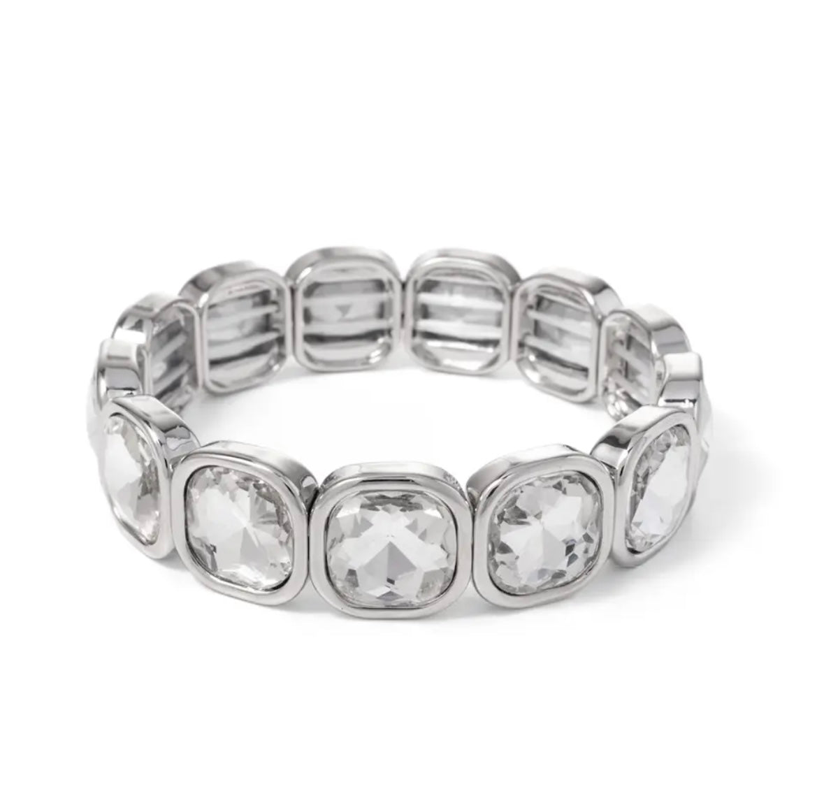 Silver Square Bangle