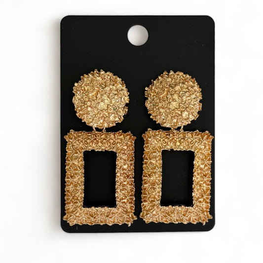 SquareTextured Earrings