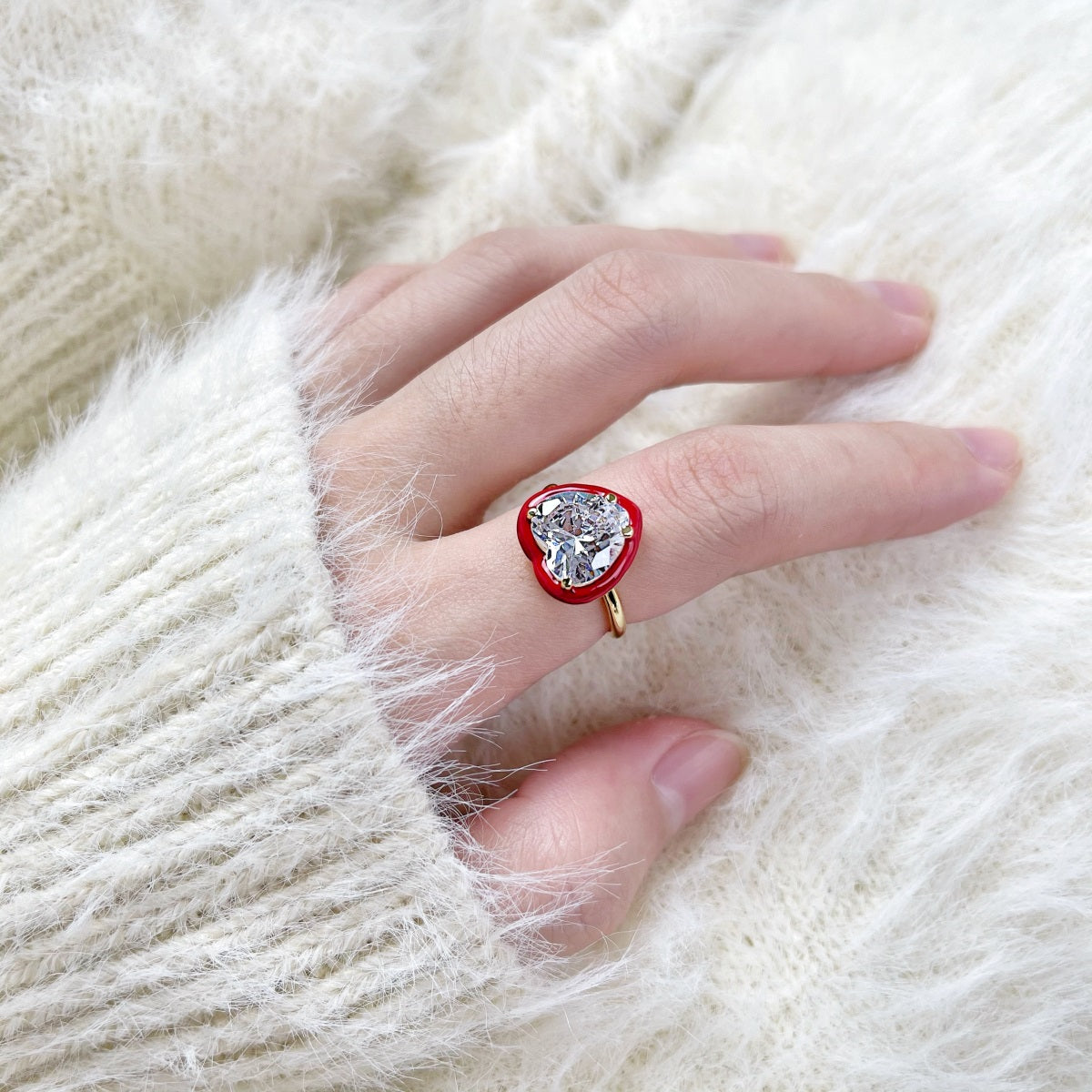 Red Heart Ring