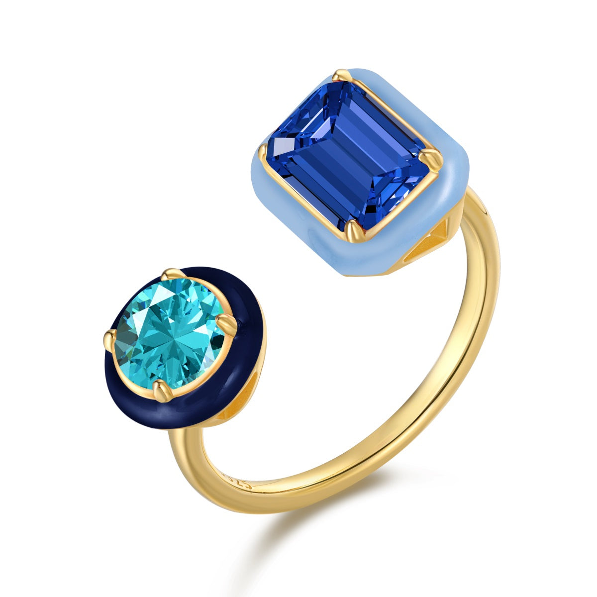 Blue Double Ring